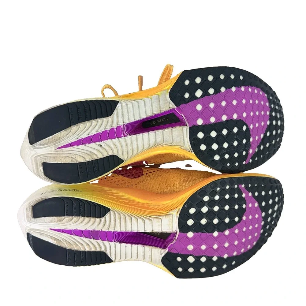 Nike ZoomX Vaporfly 3 Womens 9.5 Laser Orange Hyper Violet Carbon Racing Shoes